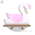 Estante de pared de madera con forma de princesa cisne para niñas